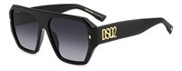 Occhiali da sole Dsquared Uomo D2 0128/S       9OBLACK58 - D2 0128/S       9OBLACK58
